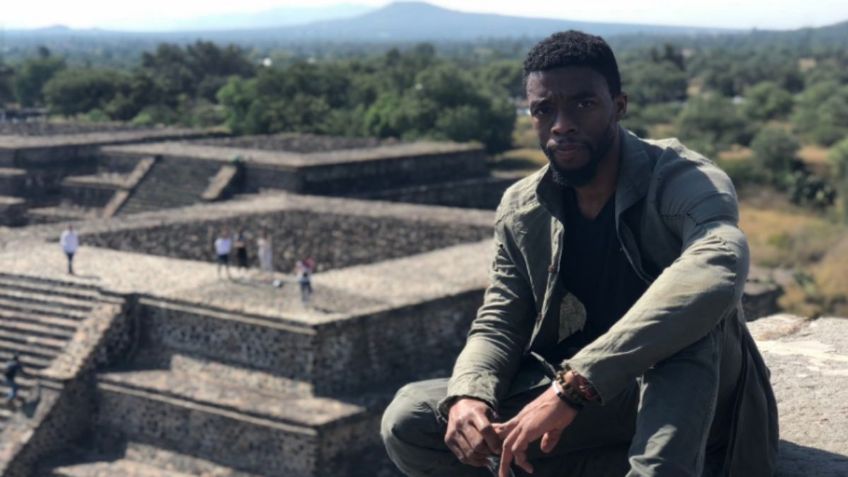 Chadwick Boseman amaba México; el día que renovó energías en Teotihuacán