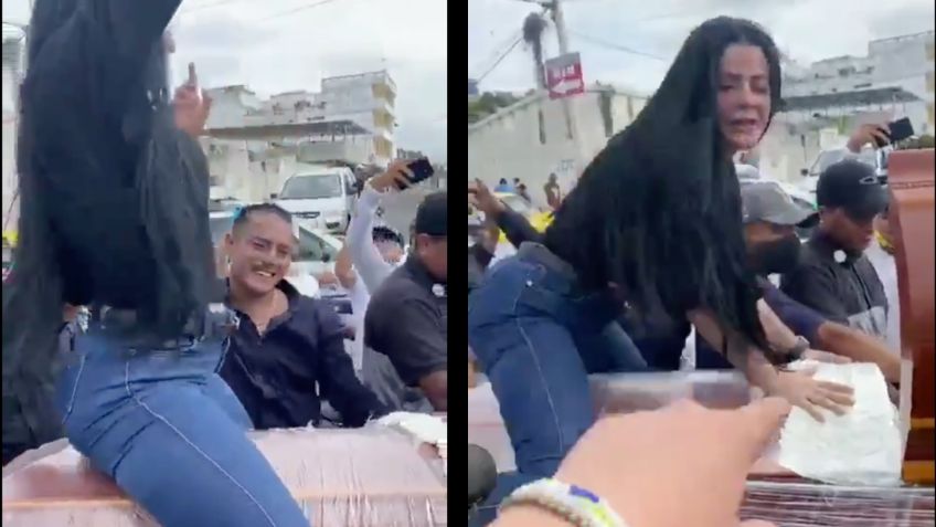 VIDEO VIRAL: ¡Insólito! Mujer 'perrea” sobre ataúd en pleno funeral para despedir a su amigo