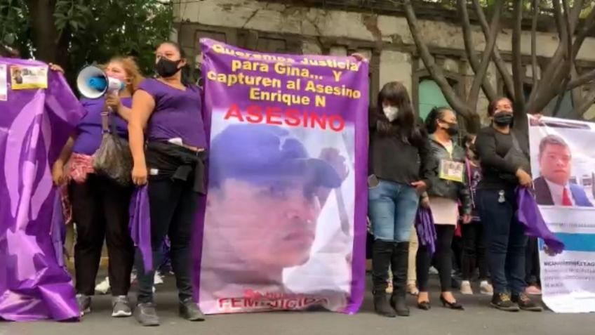 Mujeres exigen justicia en Gobernación por feminicidio de Gina en Ecatepec: VIDEOS