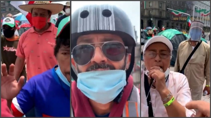 Joven se filtra a campamento de FRENAAA; lo confrontan y expulsan a silbatazos: VIDEO VIRAL