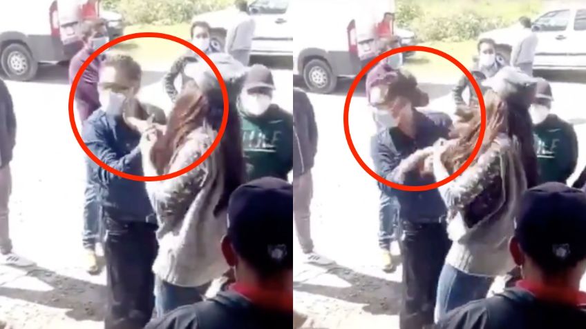 Mujer CACHETEA a alcalde de Tlaxcala; NO cumplió con sus promesas de campaña: VIDEO VIRAL