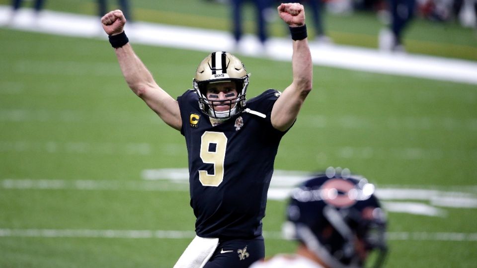 Drew Brees y Saints enfrentarán a los Bucs de Tom Brady. Foto: AP