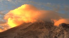 Volcán Popocatépetl amanece con espectacular vista de nube en forma de platillo volador: FOTO