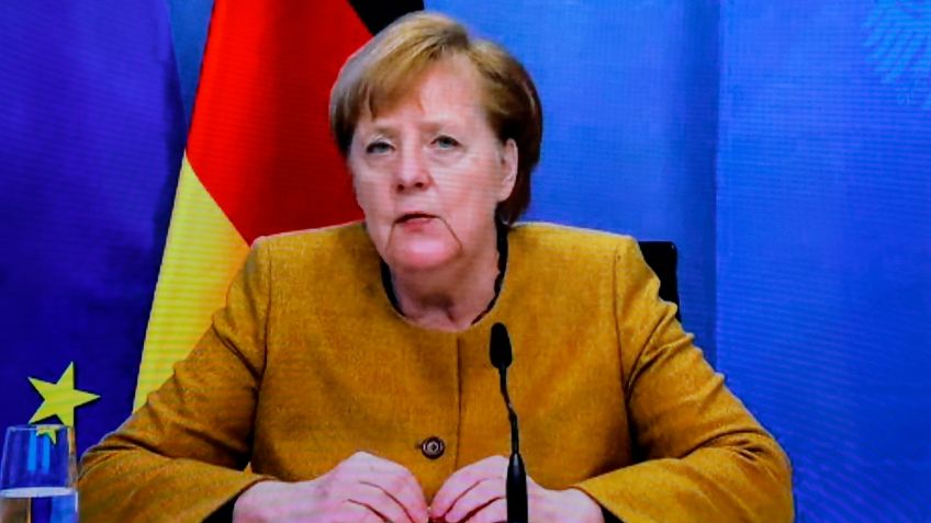 Merkel advierte: Virus británico Covid-19 podría multiplicar casos por 10