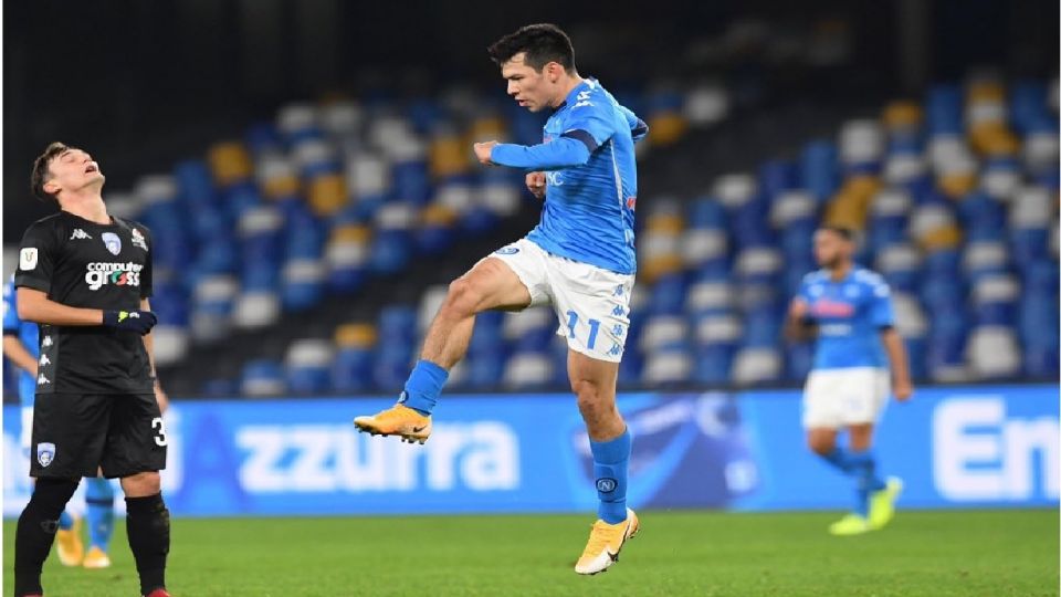 Hirving Lozano fue el héroe en el triunfo de Napoli en la Coppa Italia
FOTO: Twitter