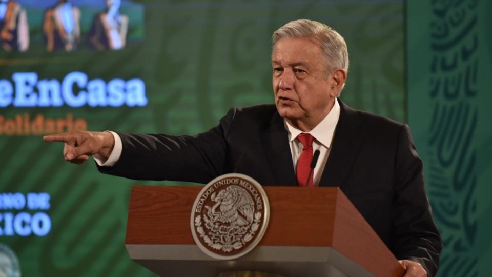 El presidente Andrés Manuel López Obrador desde la conferencia matutina. Foto: Daniel Ojeda