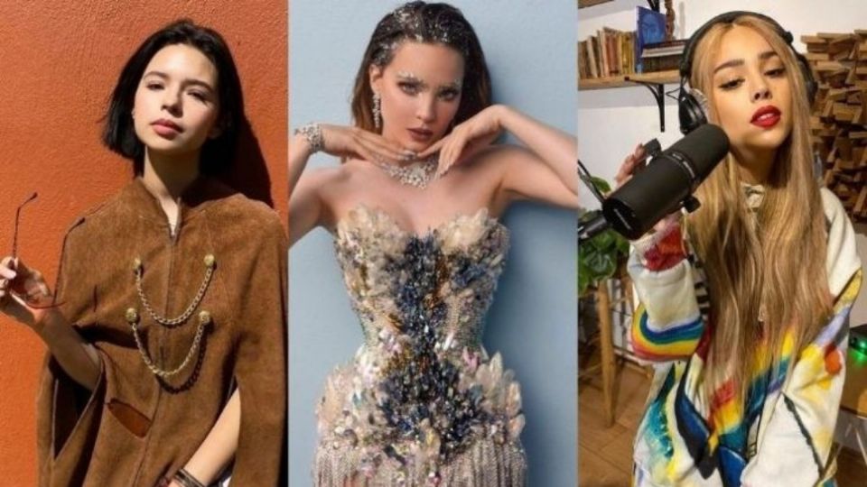 Ángela Aguilar, Belinda y Danna Paola ¿Quién tiene más reproducciones en YouTube? Foto: Especial