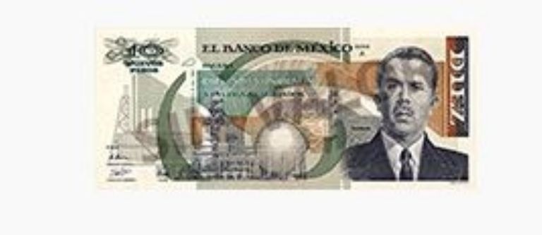 Billete nuevos pesos. 