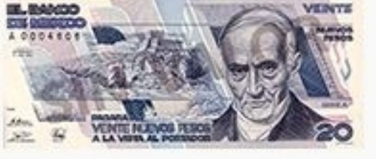 Billete 20 nuevos pesos