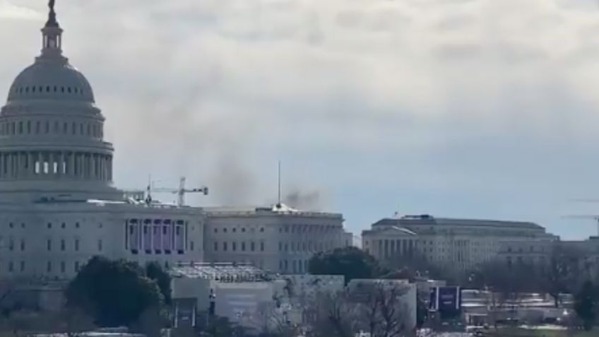 Por AMENAZA externa cierran perímetro de Capitolio en Estados Unidos; hay INCENDIOS: VIDEO