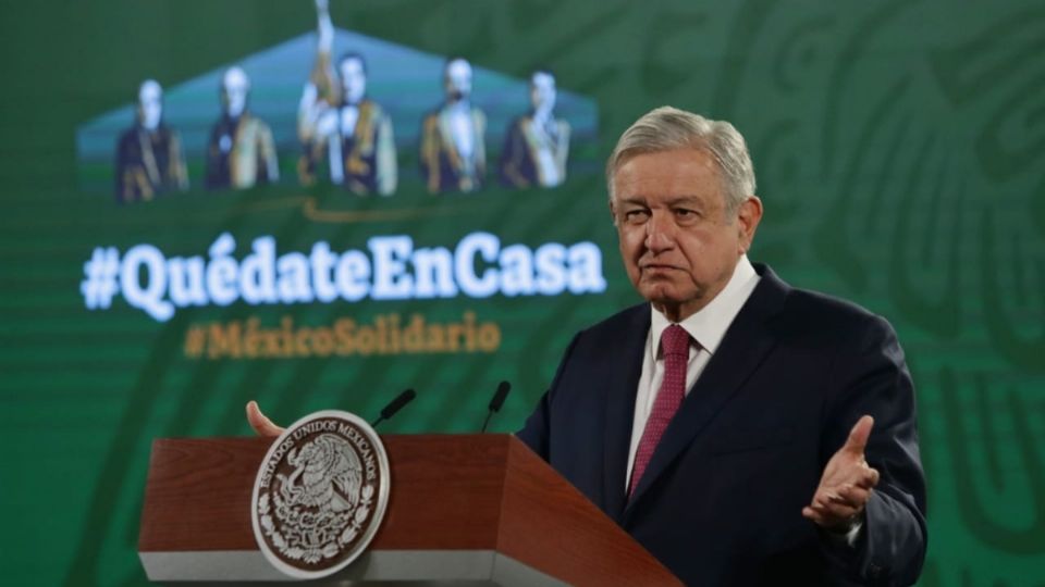 El presidente López Obrador desde su conferencia matutina. Foto: Yadin Xolalpa