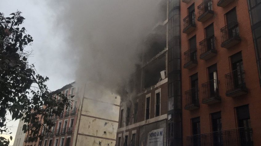 Videos impresionantes de la EXPLOSIÓN de Madrid; así quedó el edificio