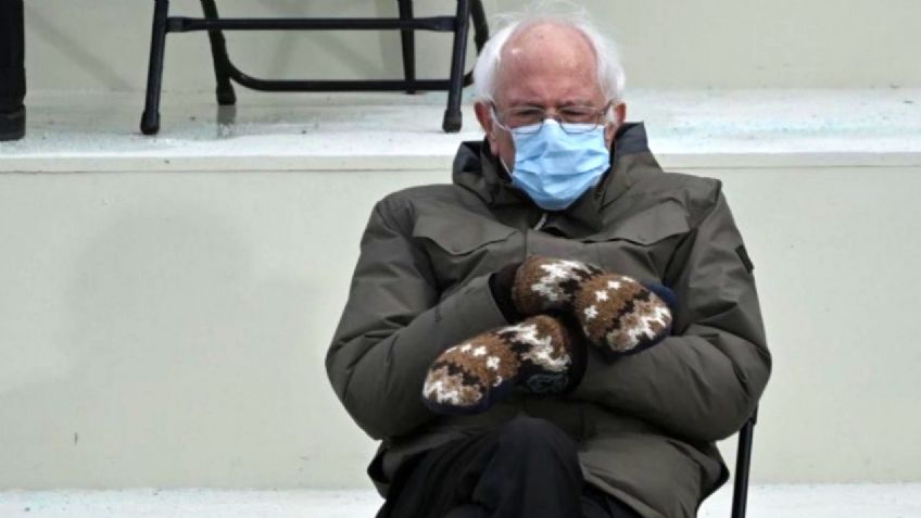 Los guantes de Bernie Sanders se ROBAN la toma de posesión de Joe Biden; aquí los mejores MEMES