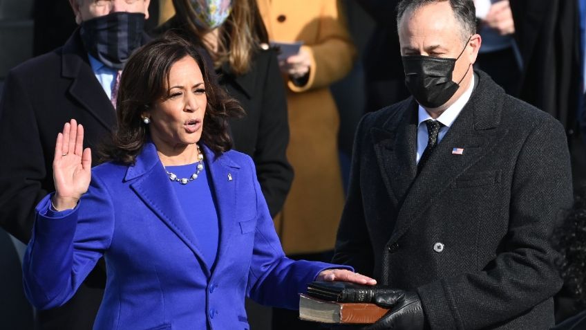 Kamala Harris envía MENSAJE OCULTO con su LOOK en la toma de posesión