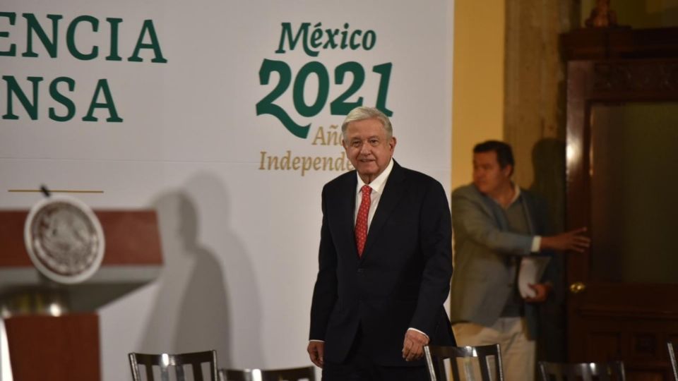 El presidente López Obrador desde Palacio Nacional. Foto: Daniel Ojeda