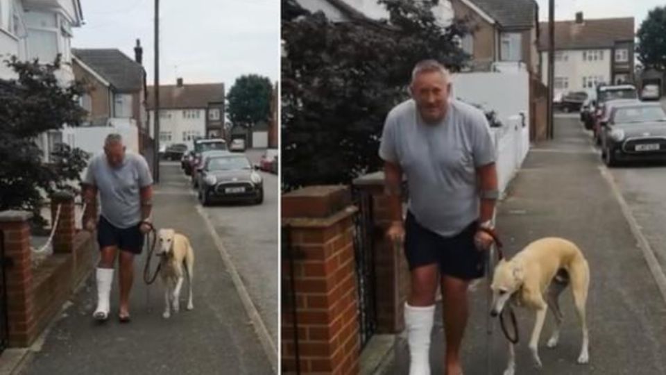 Con su peculiar acción el perrito demostró un gran amor por su dueño. FOTO: ESPECIAL