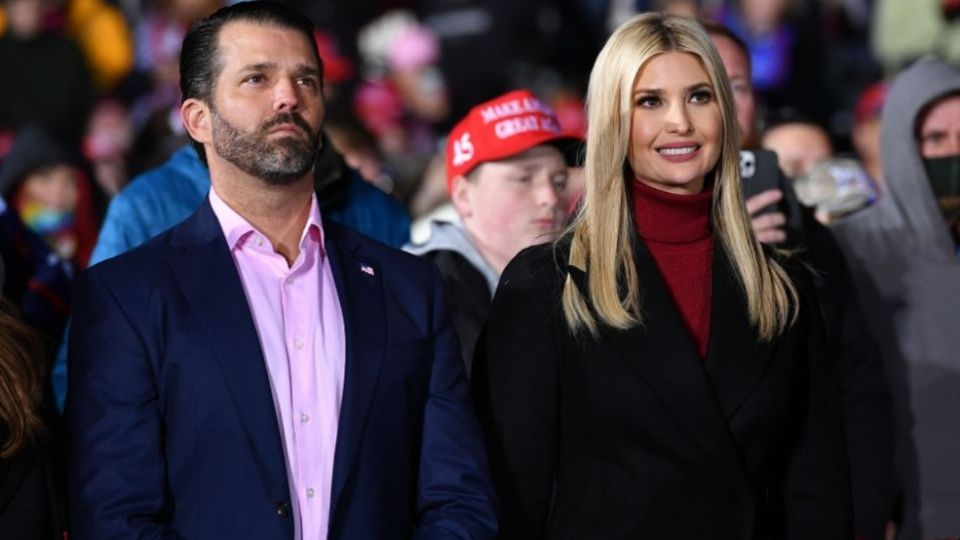 Ivanka y Don Jr. Se despidieron de La Casa Blanca con peculiares mensajes. Foto: AFP