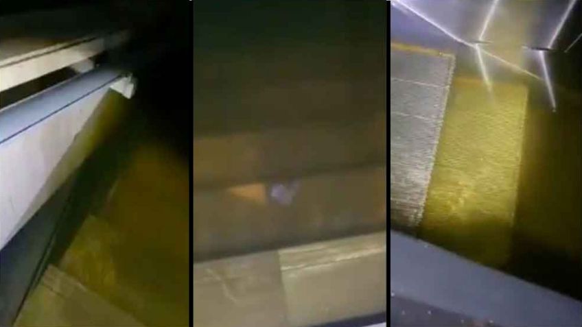 ¡Se inunda el Metro! Estaciones de línea 1 se llenan de aguas negras por esta razón: VIDEO