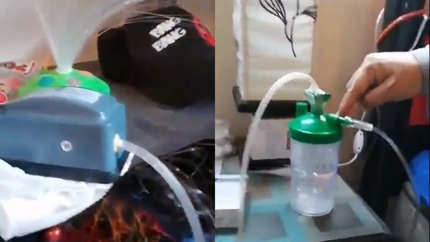 ¡ATENCIÓN! Bomba de pecera es inservible para oxigenar pacientes Covid; no sustituye tanque de oxígeno: VIDEO