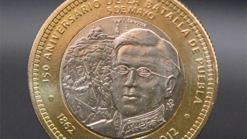 Moneda de 10 pesos que conmemora Batalla de Puebla se vende en ¡25 mil pesos! FOTO