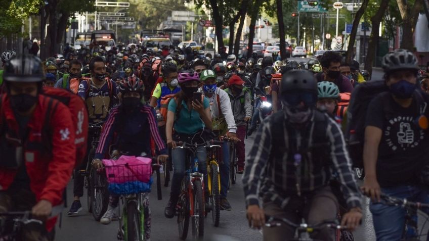 Marchas CDMX: Repartidores de app realizarán rodada de Insurgentes a la colonia Álamos