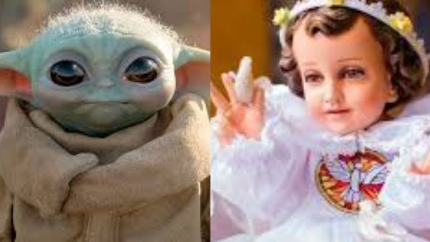 ¡Más celestial que nunca! Regrese BABY YODA fusionado con el NIÑO DIOS: FOTO