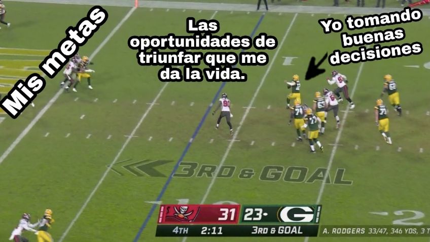 ¡Llegaron los MEMES! Celebran a Brady y reclaman a Aaron Rodgers: FOTOS