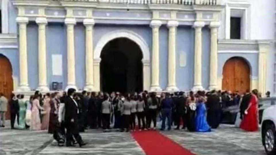 Más de 200 invitados asistieron a la boda de este sábado 23 de enero. Foto: Captura de pantalla