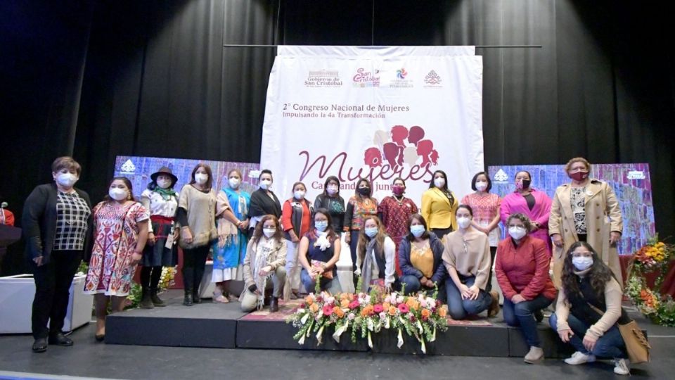 El Segundo Congreso Nacional de Mujeres 'Impulsando la 4a Transformación' que se realizó este fin de semana en San Cristóbal de Las Casas, Chiapas. Foto: Especial