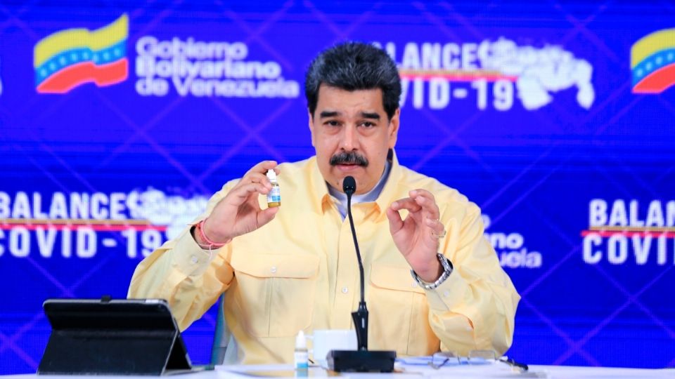 El mandatario venezolano presumió el producto. Foto: EFE