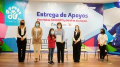 DIF Tamaulipas entrega apoyos a abuelitos y niños en situación de riesgo