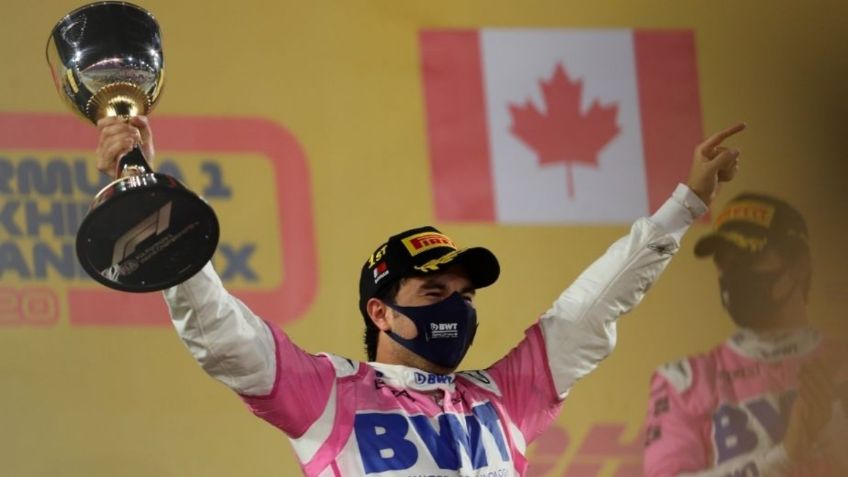 "Checo" Pérez: Comparación entre la primera y la última vez que el mexicano subió al podio