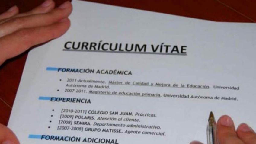 ¿Buscas chamba? Aprueba Edomex CV "ciego" sin foto