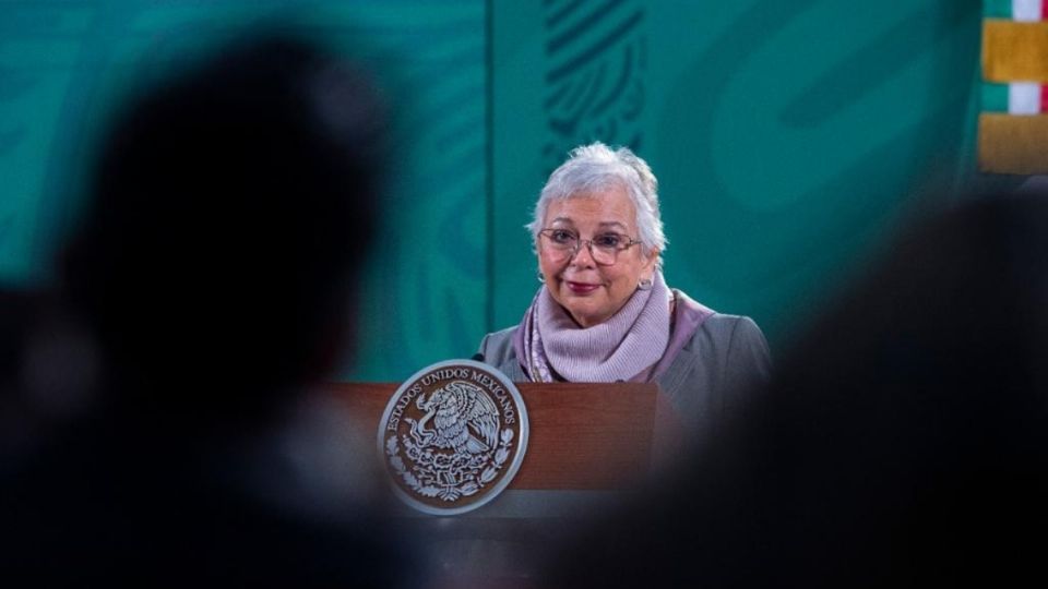 Sánchez Cordero habló de lo ocurrido en Tamaulipas. Foto: Presidencia