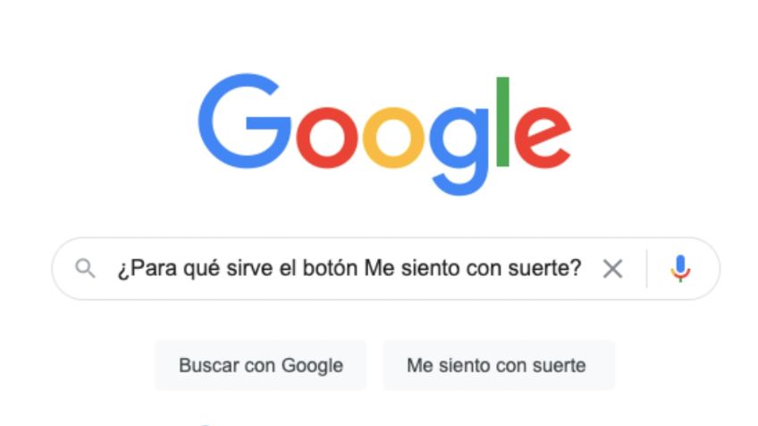 Google: ¿Para qué sirve el botón 'Me siento con suerte' cuando buscas algo?