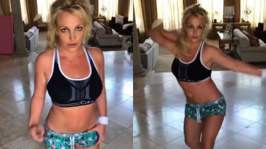 Fans critican RARO BAILE de Britney Spears; ¿Le está afectando el encierro en casa?: VIDEO