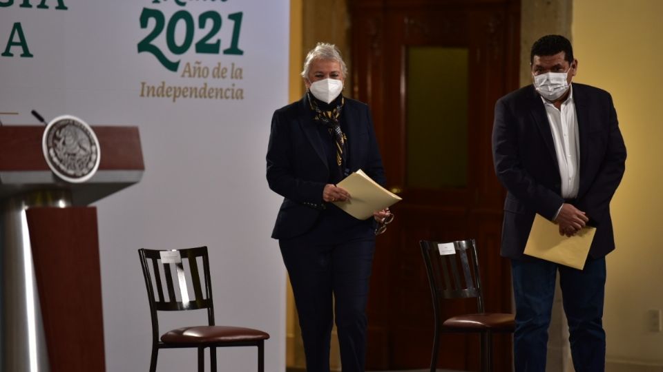 ÉTICOS. La titular de Segob agradeció a los líderes de cultos actuar con responsabilidad. Foto: Daniel Ojeda