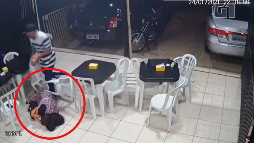 VIDEO VIRAL: Madre embarazada se tira al suelo sobre su hijo para protegerlo de balacera