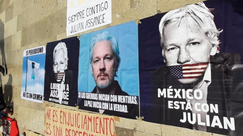 MARCHAS CDMX: Simpatizantes de Julian Assange se manifestarán en la embajada Británica