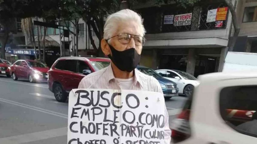 Abuelito conmueve a redes sociales buscando TRABAJO y ¡Ya tiene empleo!