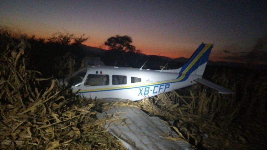 Desplome de avioneta en Morelos deja dos heridos