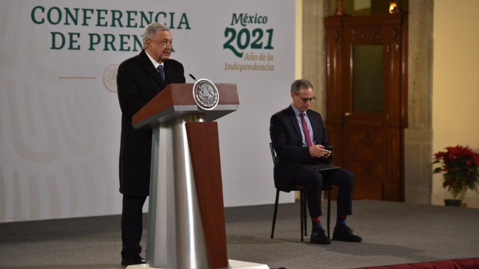 El presidente López Obrador y el subsecretario López-Gatell. Foto: Daniel Ojeda