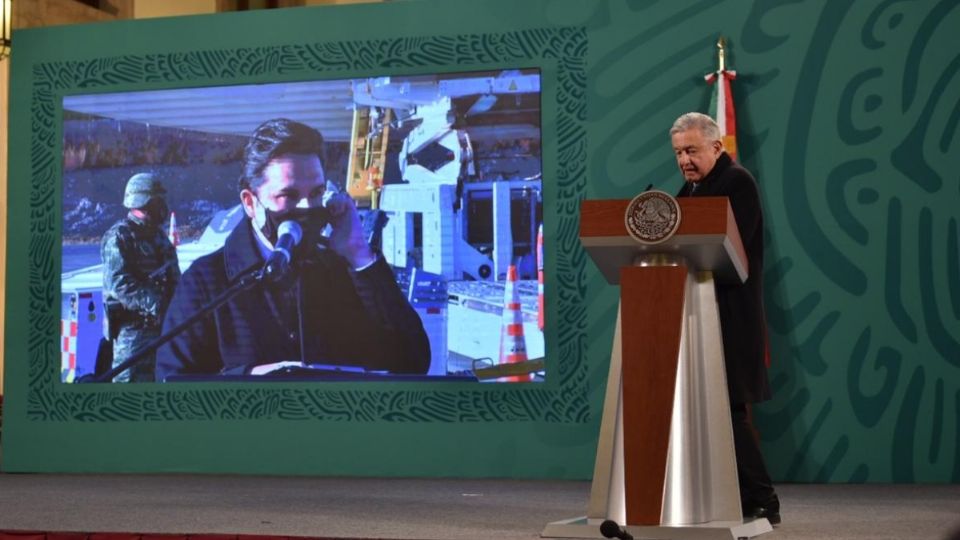 Enlace entre el presidente López Obrador y el director del IMSS. Foto: Daniel Ojeda