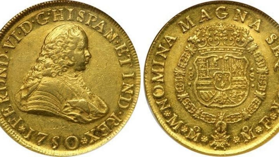 En reverso de estas monedas están Felipe V y Fernando VI. Foto: Especial