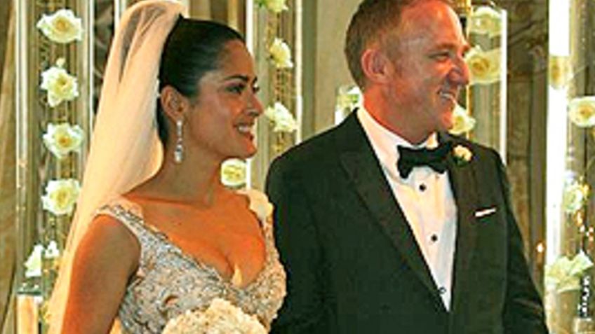 Revelan detalles de la LUJOSA boda de Salma Hayek con el magnate francés que NADIE sabía