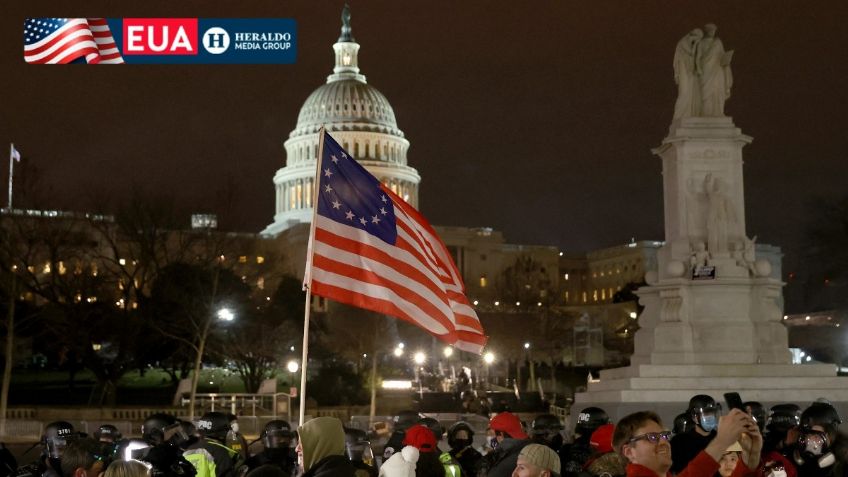 Trascienden 13 personas detenidas por irrupción en Capitolio de Estados Unidos