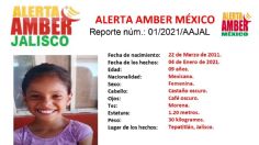 ¿Has visto a Alisson Talavera Ramírez? Activan Alerta Amber por su desaparición en Jalisco