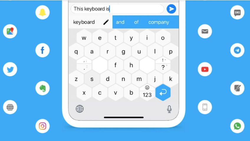 ¡Adiós QWERTY! Así son los nuevos teclados en forma de panal de abeja: VIDEO