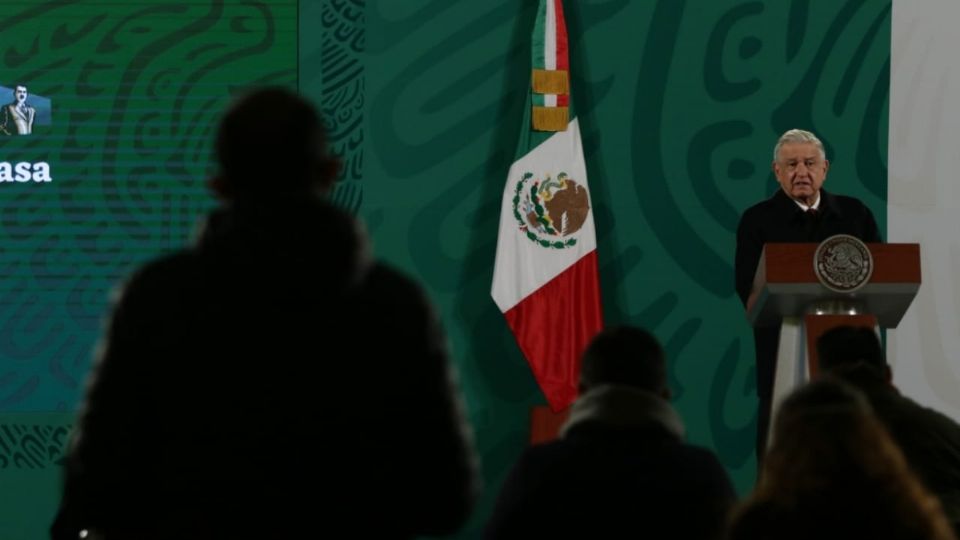 El presidente López Obrador desde la conferencia matutina. Foto: Yadin Xolalpa