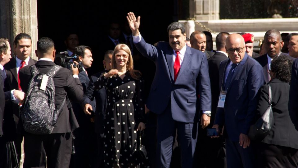 Nicolás Maduro durante sus llegada a México. Foto: Cuartoscuro